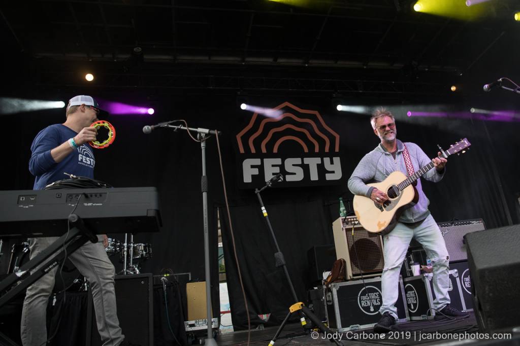Anders Osborne with guest drummer from the audience, Sean Bracken, The Festy 2019