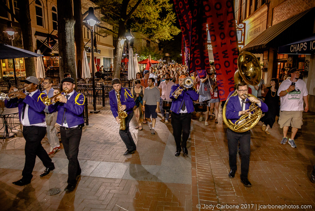 Elby Brass Band marches on Charlottesville downtown mall